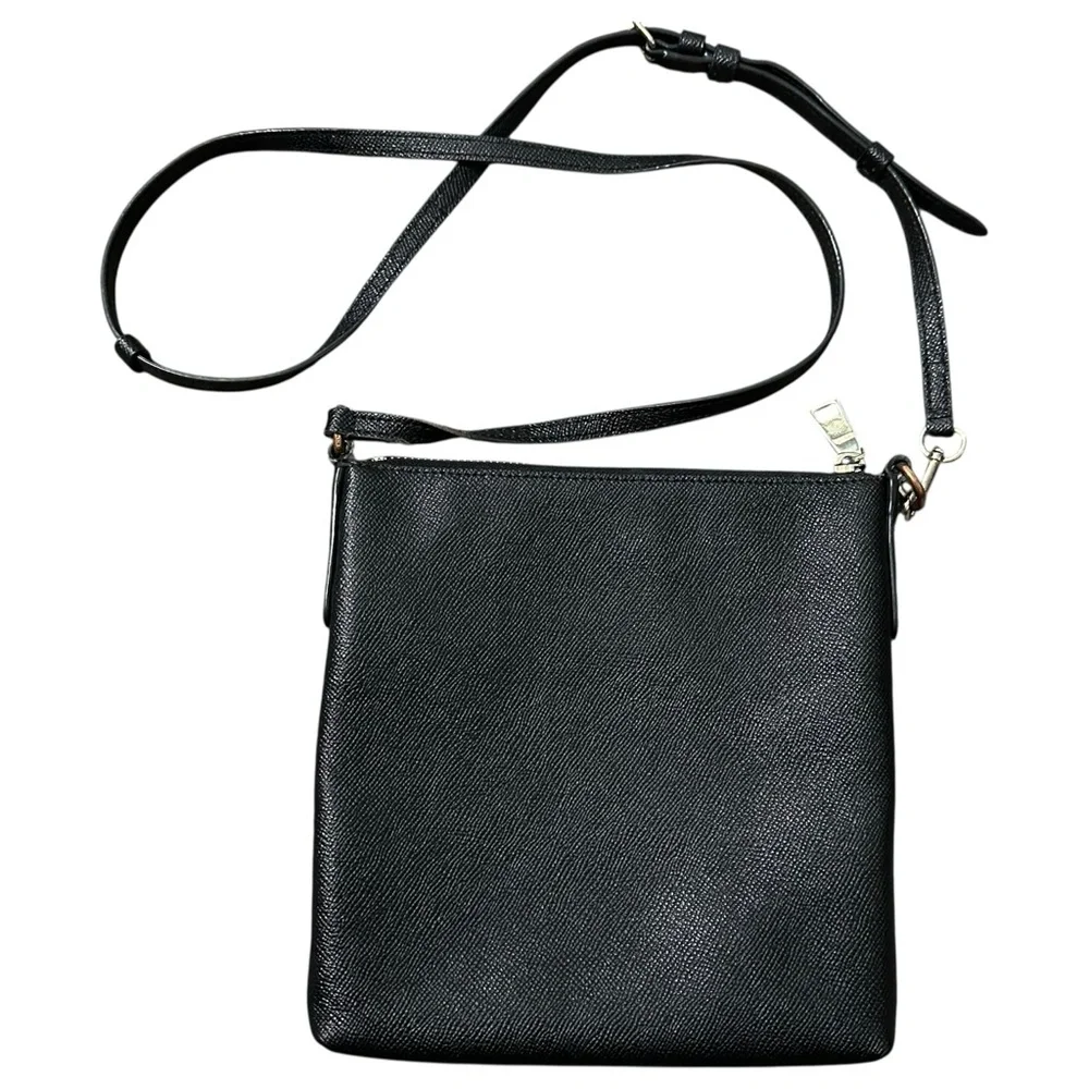 Coach Black Pebbled Leather Kitt Messenger Crossbody Bag - Picture 2 of 10